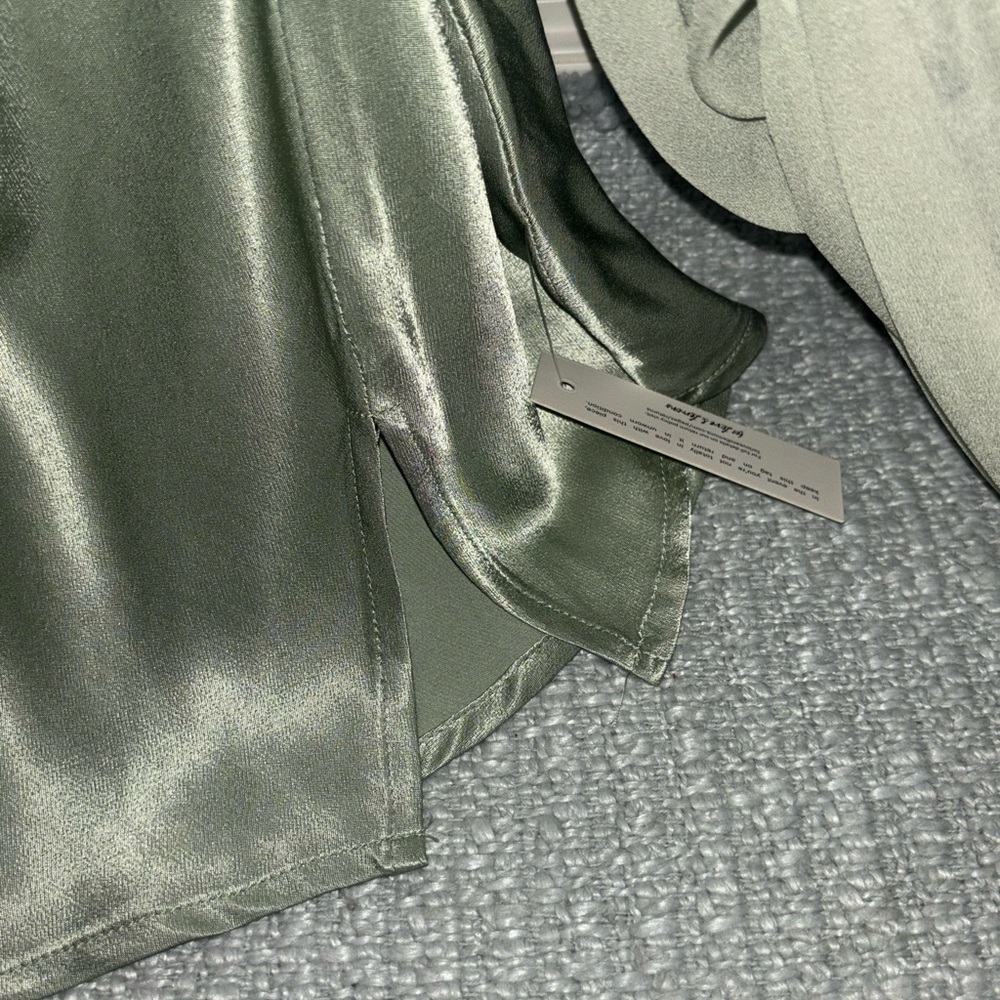 For Love & Lemons sage green long sleeve elven dress - Picture 4 of 10